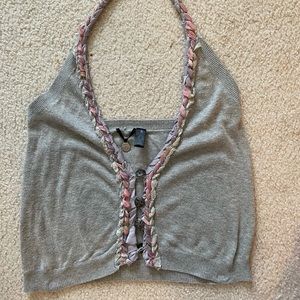 Button up halter top